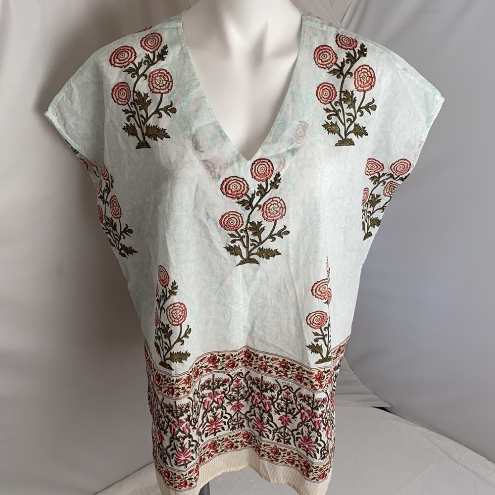Roller Rabbit Flower Palace Anaji Tunic multicolor cover up S
